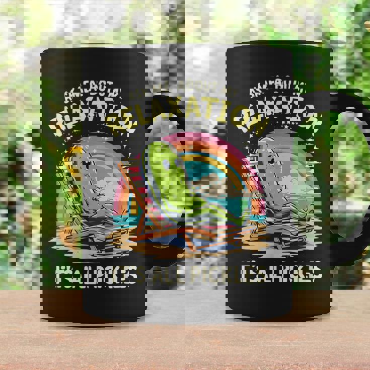 リラクゼーション聞いてピクルスモチベーション コーヒーマグ ギフトのアイデア