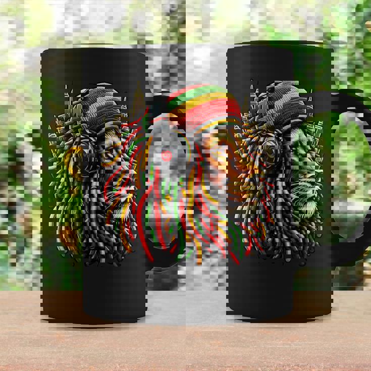 レゲエ服 メンズ ルーツ ラスタライオン 420 ジャマイカ コーヒーマグ ギフトのアイデア