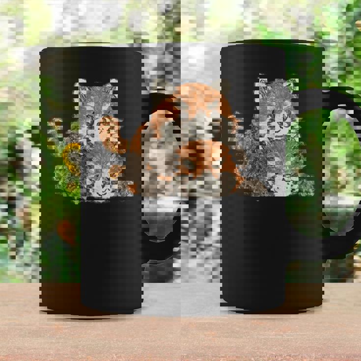 レッサーパンダ かわいい パンダ おもしろ 動物 アート イラスト コーヒーマグ ギフトのアイデア