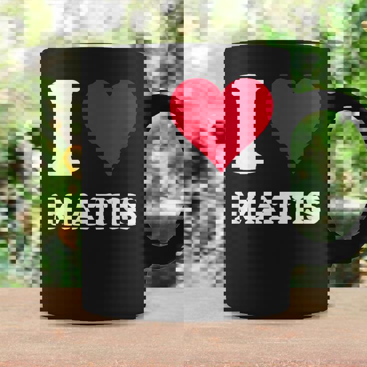 レッドハート I Love Matis コーヒーマグ ギフトのアイデア