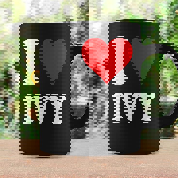 レッドハート アイビーが大好き コーヒーマグ ギフトのアイデア