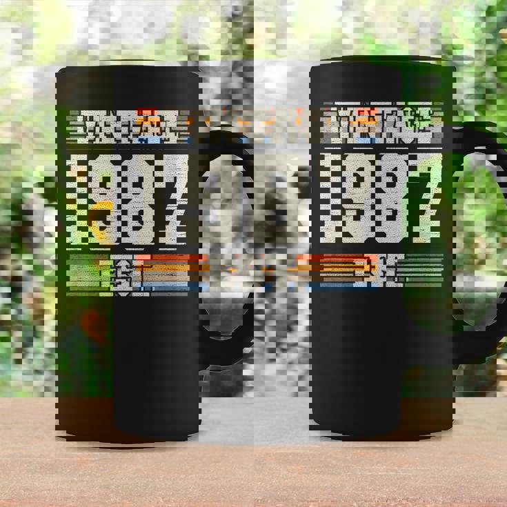 レトロ 38 年 ヴィンテージ 1987年 創業 38 周年 コーヒーマグ ギフトのアイデア