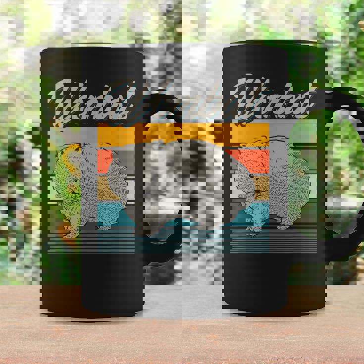 レトロ アウトバック オージー 動物園 キーパー オーストラリア ウォンバット コーヒーマグ ギフトのアイデア