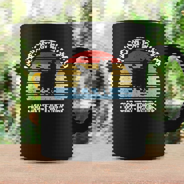 レトロ ケアンテリア 犬 コーヒーマグ ギフトのアイデア