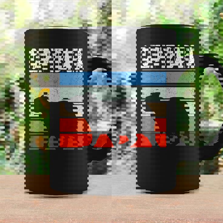 レトロ ビンテージ カピバラ かわいい 動物 コーヒーマグ ギフトのアイデア