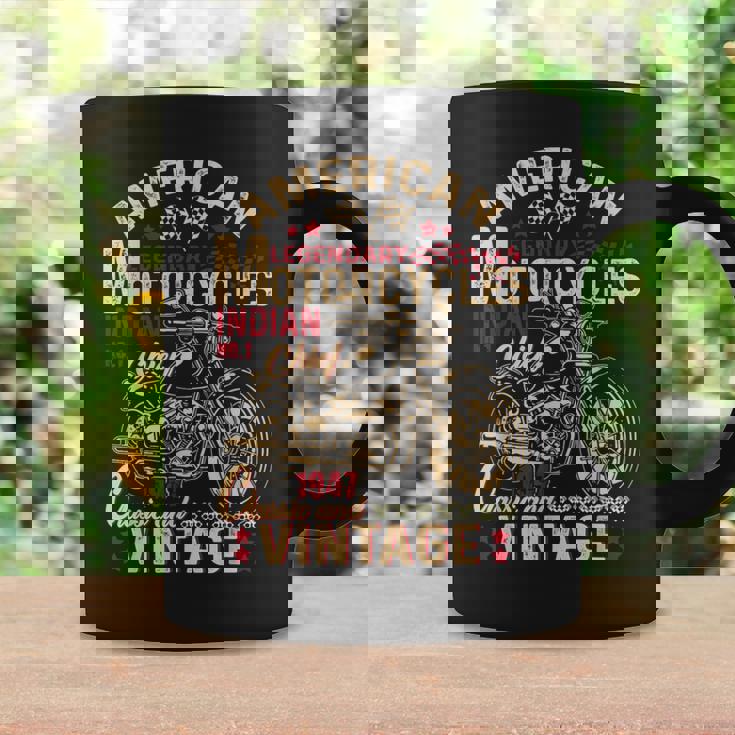 レトロ ヴィンテージ アメリカン オートバイ インディアン オールドバイカー 面白い コーヒーマグ ギフトのアイデア
