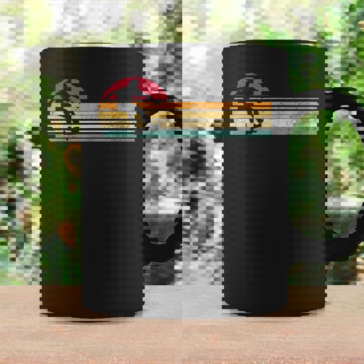 レトロ ヴィンテージ スケートボーダーシルエット スケートボード コーヒーマグ ギフトのアイデア