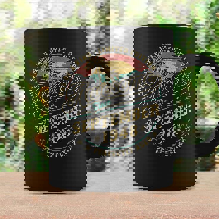 レトロな77歳の男性向けギフト 1948年9月77歳 コーヒーマグ ギフトのアイデア