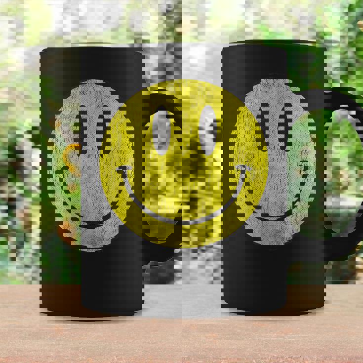 レトロアシッドハウス 80年代90年代ヴィンテージスマイルtシャツ アンティーク調 コーヒーマグ ギフトのアイデア