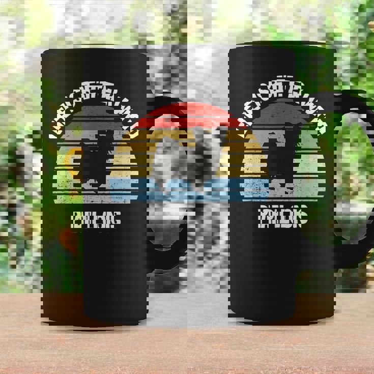 レトロパピヨン 犬 ギフト コーヒーマグ ギフトのアイデア