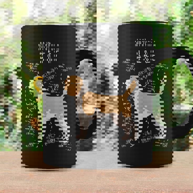 レモンビーグル犬の解剖学、面白い かわいい ペット 犬 ママ ドッグ パパ コーヒーマグ ギフトのアイデア