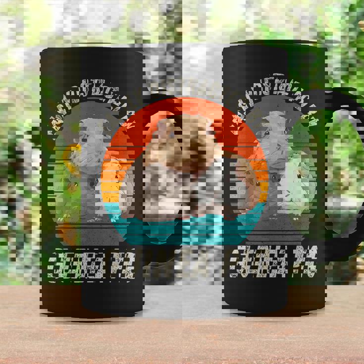 ヴィンテージ Easy Distracted By モルモット レトロ モルモット コーヒーマグ ギフトのアイデア