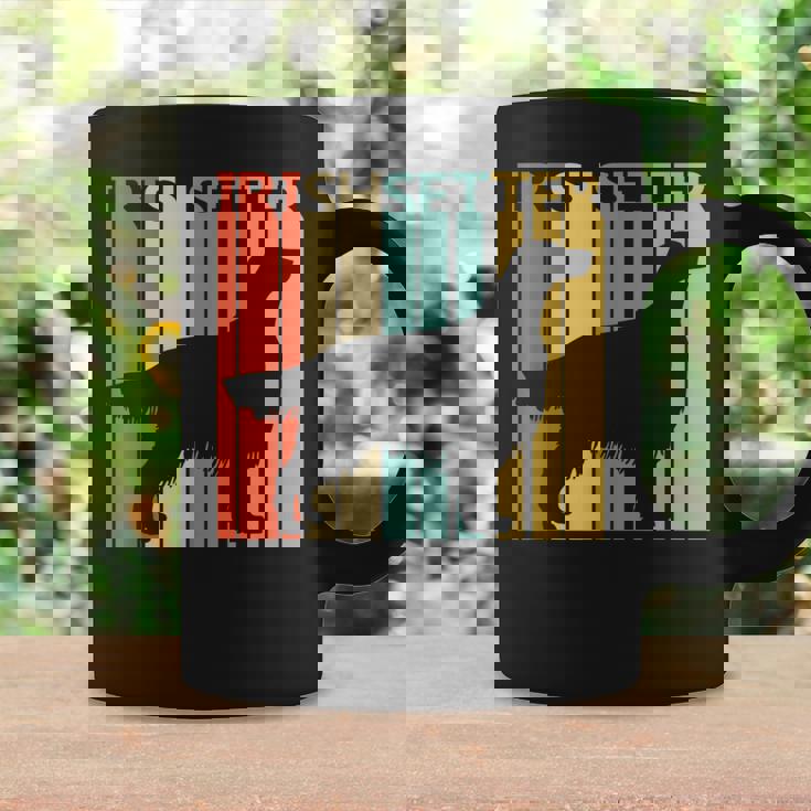 ヴィンテージ アイリッシュセッター 犬の飼い主と恋人 コーヒーマグ ギフトのアイデア