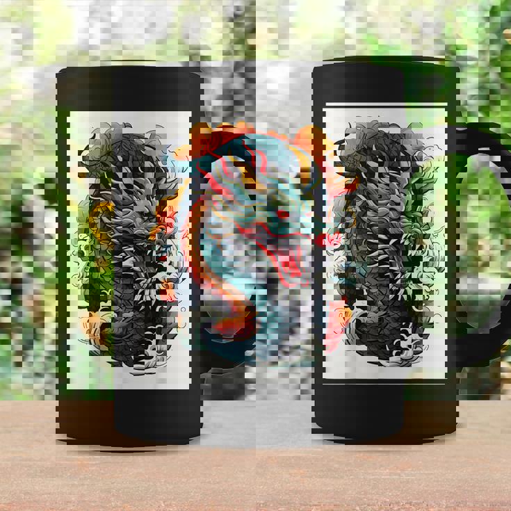 ヴィンテージ タトゥー アート ドラゴン コーヒーマグ ギフトのアイデア