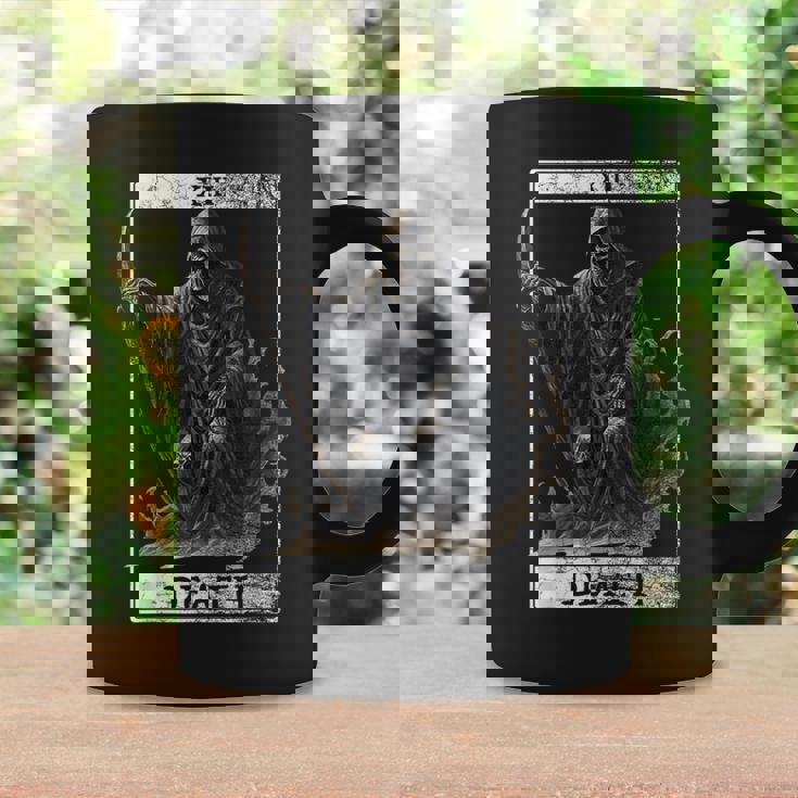 ヴィンテージ デス タロット カード 死神 オカルト悪魔の恐怖 コーヒーマグ ギフトのアイデア