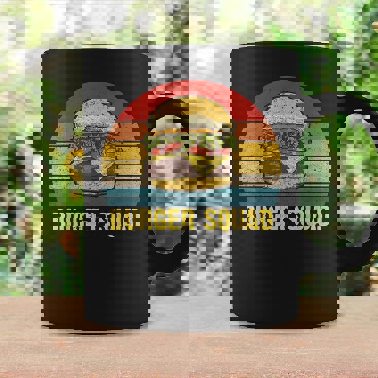 ヴィンテージ バーガー スクワッド チーズバーガー ハンバーガー 恋人へのギフトに コーヒーマグ ギフトのアイデア