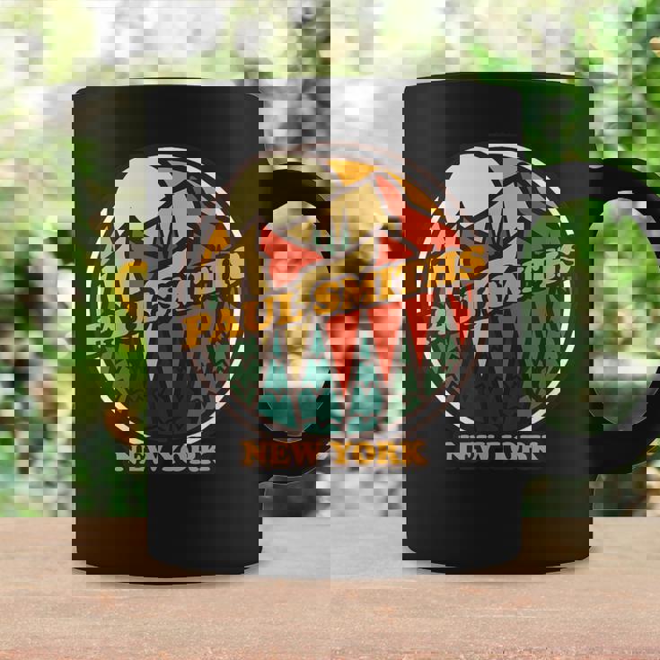 ヴィンテージ ポール・スミス ニューヨークマウンテン ハイキング お土産プリント コーヒーマグ ギフトのアイデア