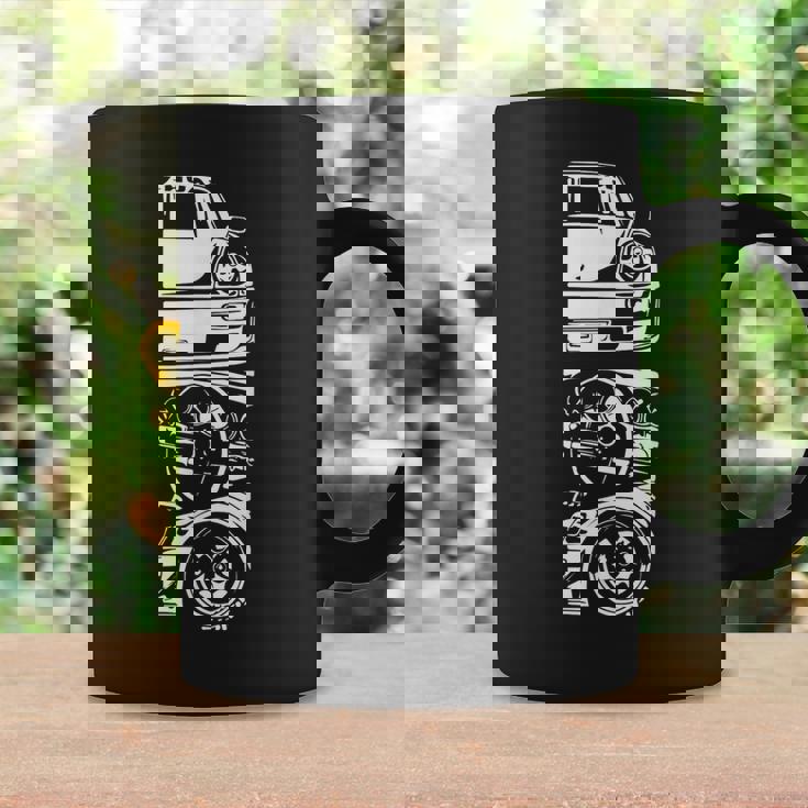 ヴィンテージ 日本製 自動車 カーレース ドライバー 楽しい 女性 男性 コーヒーマグ ギフトのアイデア