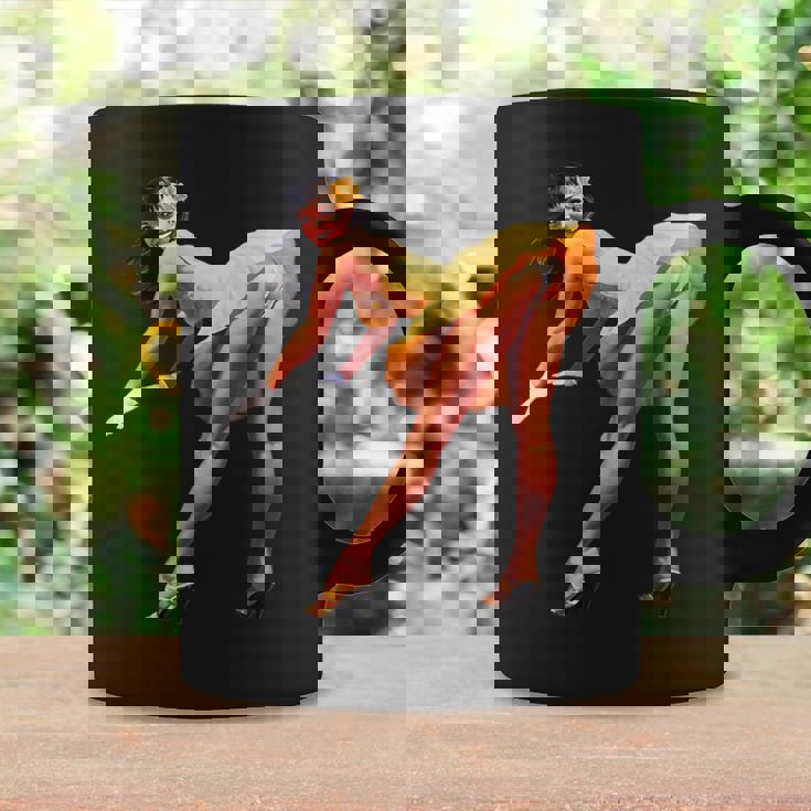 ヴィンテージピンナップガール、セクシードレス。メンズ、レディース。 コーヒーマグ ギフトのアイデア