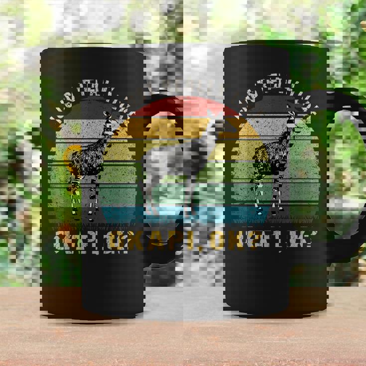 ヴィンテージレトロオカピ動物tシャツ I Just Really Like Okapi Ok コーヒーマグ ギフトのアイデア