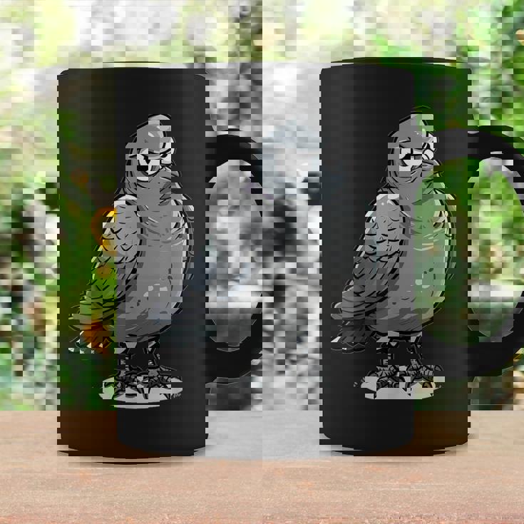 不機嫌そうなピジョン I カートゥーンピジョン コーヒーマグ ギフトのアイデア