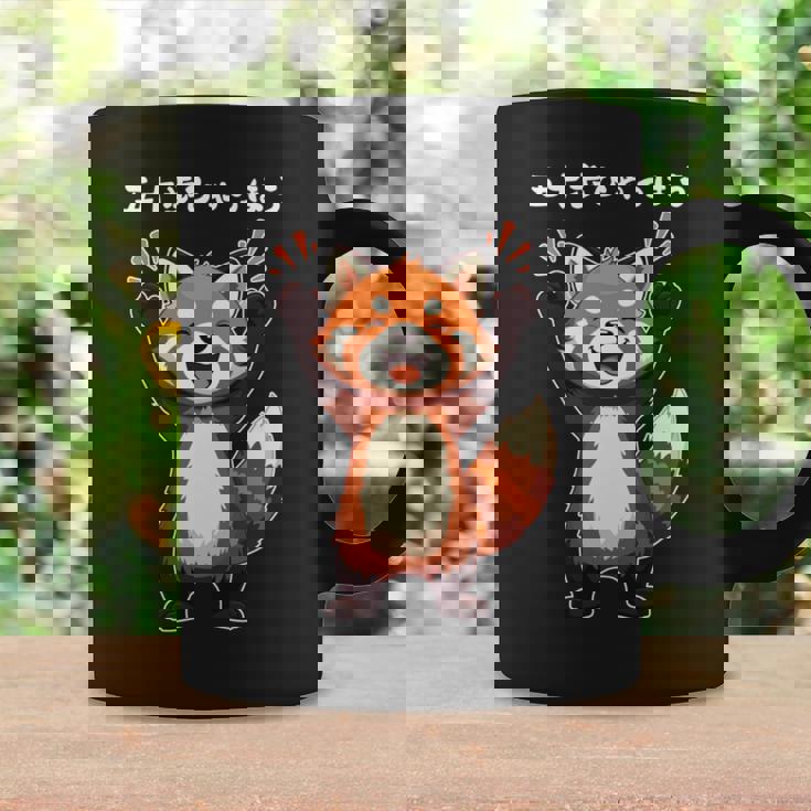 五十歩ひゃっほう レッサーパンダ ネタ ことわざ ことわざのもじり ジョーク ギャグ ダジャレ ツッコミ おもしろ メン 長袖tシャツ コーヒーマグ ギフトのアイデア