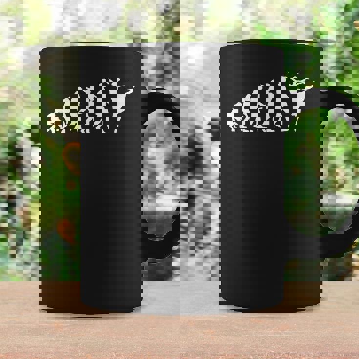 人類の進化 バレリーナ クラシックバレエ モダンバレエ 趣味 バレエ教室 バレエ音楽 エボリューション バレエ コーヒーマグ ギフトのアイデア