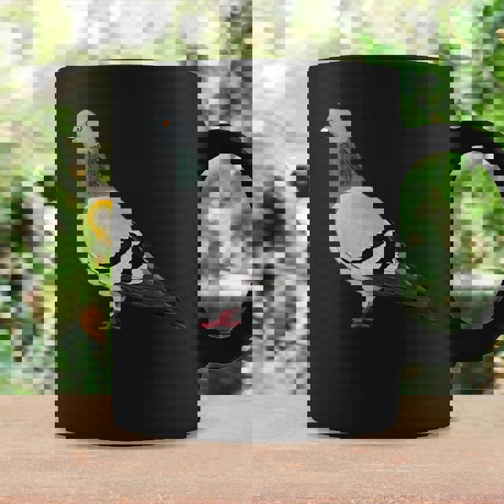 伝書鳩 鳥 動物 図 バードウォッチング 贈り物 鳥類学者 コーヒーマグ ギフトのアイデア