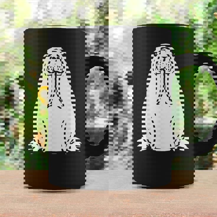 動物 かわいい ミニマリスト セイウチ シンプルなセイウチ コーヒーマグ ギフトのアイデア