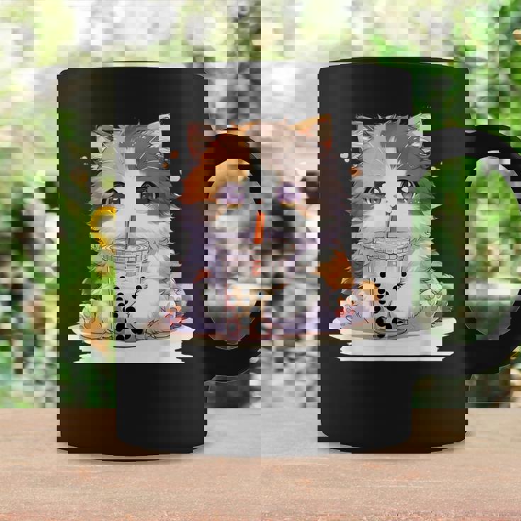 原宿竹下通りの可愛い子猫 アニメ好き オタクを癒すタピオカ茶 コーヒーマグ ギフトのアイデア