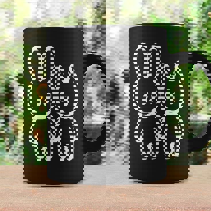 可愛いカワイイ Y2k コケット猫 うさぎと猫 コーヒーマグ ギフトのアイデア