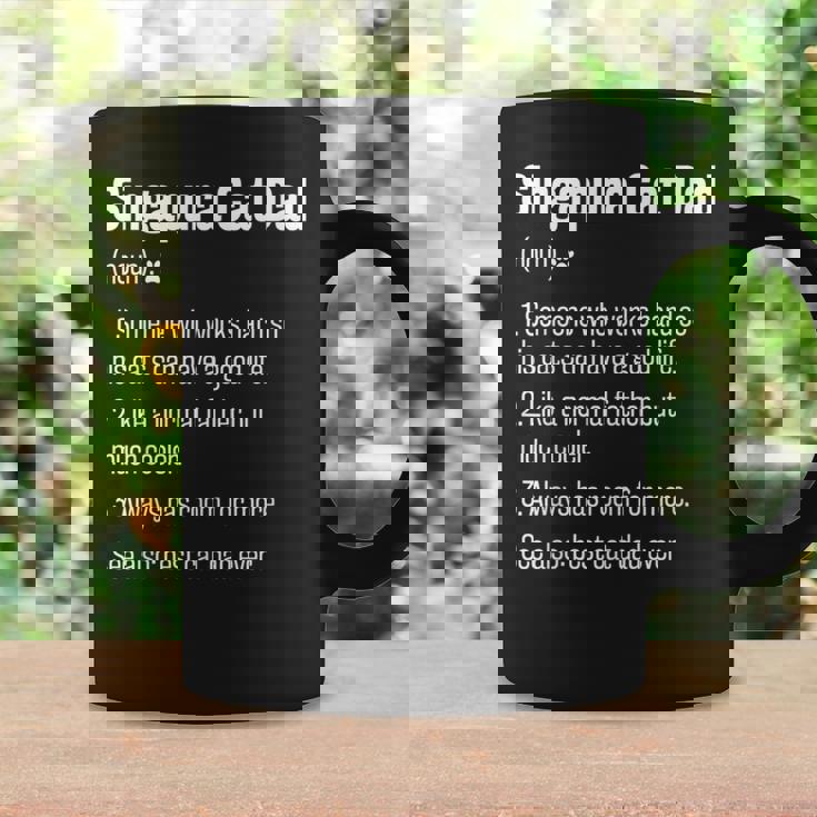 史上最高のシンガプーラ猫お父さん定義面白い猫好き コーヒーマグ ギフトのアイデア