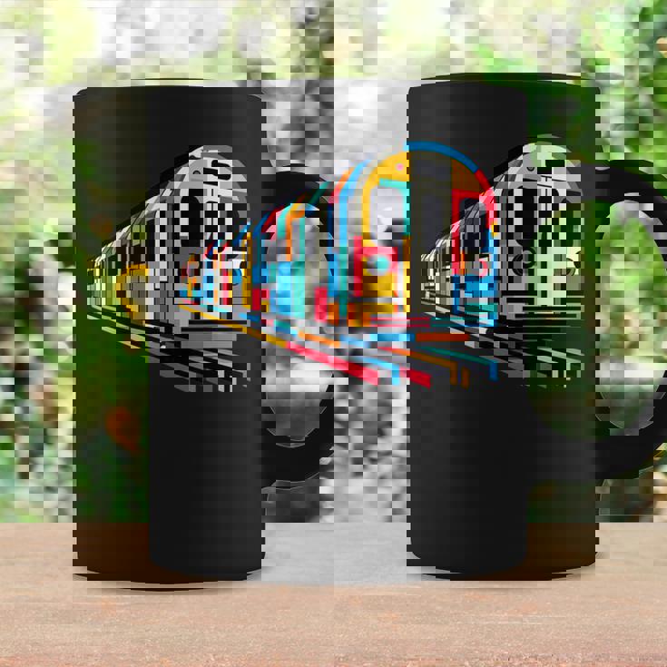 地下鉄 列車 地下鉄 機関車 鉄道愛好家 コーヒーマグ ギフトのアイデア