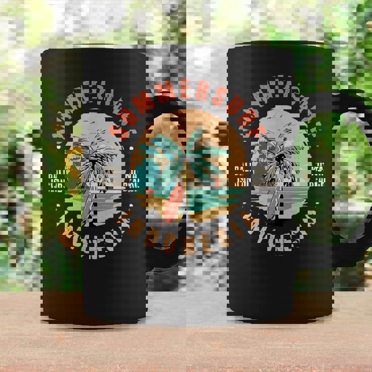 夏のサーフ、バリ島、クタビーチ、インドネシア旅行 コーヒーマグ ギフトのアイデア