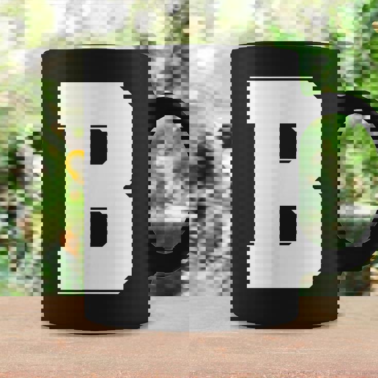 大文字b アルファベットモノグラム イニシャル コーヒーマグ ギフトのアイデア