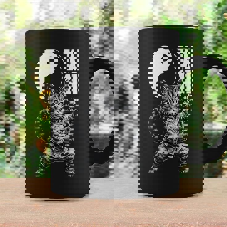 太極拳 猫 ボバ ティー 面白い カワイイ 武道 禅 キティ コーヒーマグ ギフトのアイデア