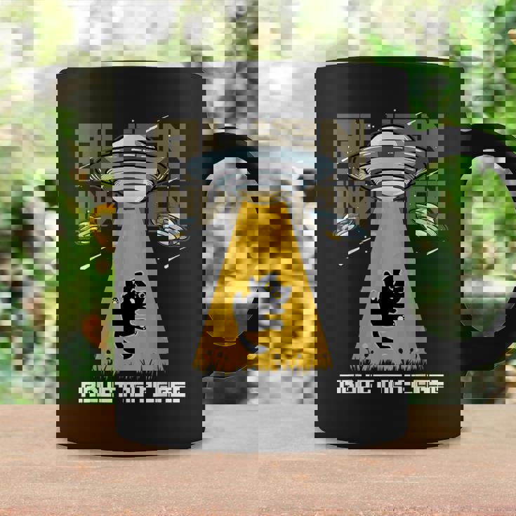 宇宙人 侵略 Abduct Me Please 宇宙船 おもしろ猫 Ufo コーヒーマグ ギフトのアイデア