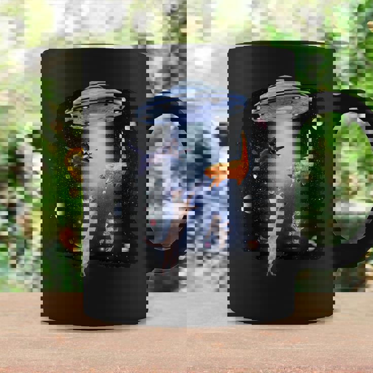 宇宙猫 面白い宇宙猫銀河ufoエイリアンアブダクション コーヒーマグ ギフトのアイデア