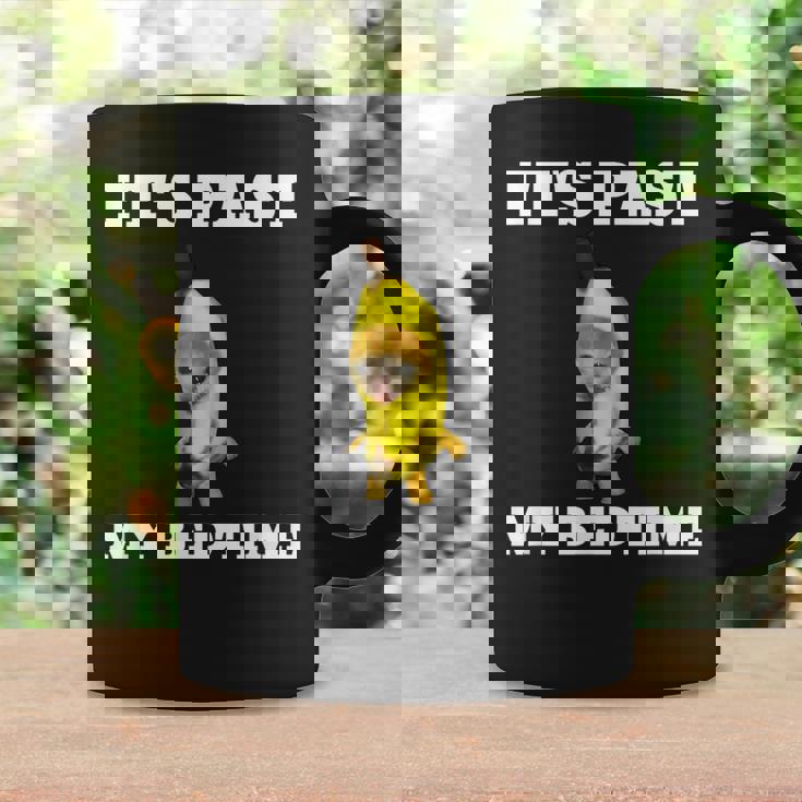 寝る時間が過ぎた面白い猫のミーム コーヒーマグ ギフトのアイデア