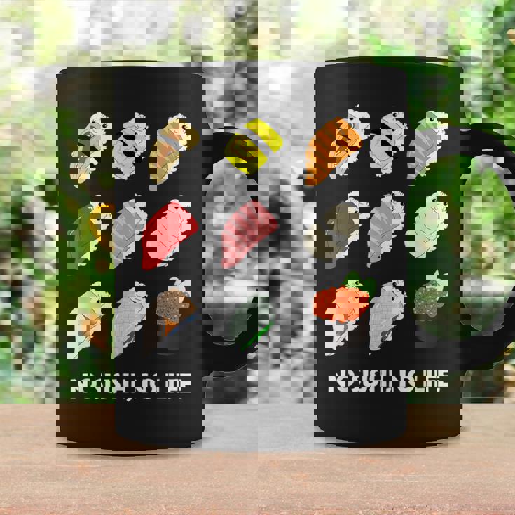 寿司 なしの人生なし たまご サーモン まぐろ ホタテ いくら コーヒーマグ ギフトのアイデア