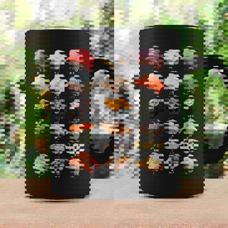 寿司 ネタ 面白いtシャツ おもしろ 食べ物 文字入り メンズ 面白い 服 オリジナル グッズ 文字tシャツ プレゼント コーヒーマグ ギフトのアイデア