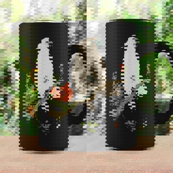 小原 古邨1877年－1945年 、【オウムにザクロ】、日本文化 日本画 コーヒーマグ ギフトのアイデア