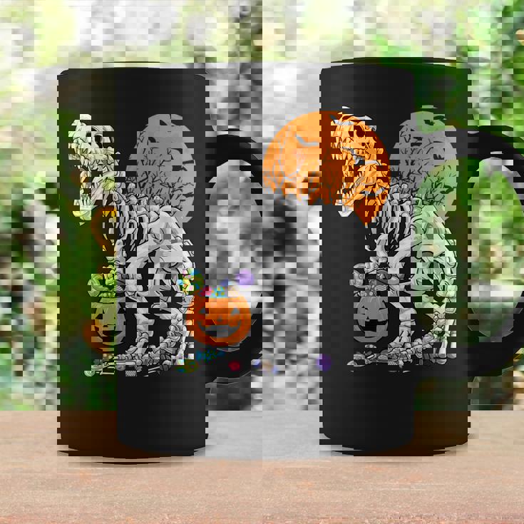 恐竜 T-Rex スケルトン 古代 科医 恐竜 怖い ハロウィン コーヒーマグ ギフトのアイデア