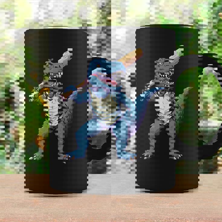 恐竜 野球 シーズン バット ボール パーク トレックス ディノ ホームラン ヒット コーヒーマグ ギフトのアイデア