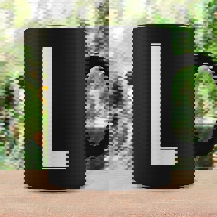 文字l アルファベットモノグラム イニシャル コーヒーマグ ギフトのアイデア