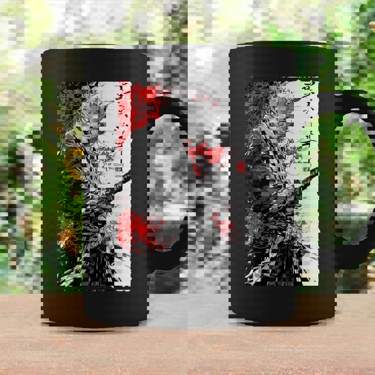 日本のクモユリ 侍 猫 グランジ 浮世絵 アニメアート コーヒーマグ ギフトのアイデア