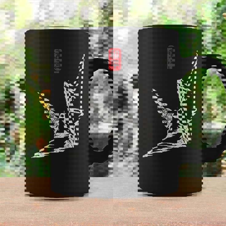 日本のヴィンテージの平和のシンボル折り紙鶴 コーヒーマグ ギフトのアイデア