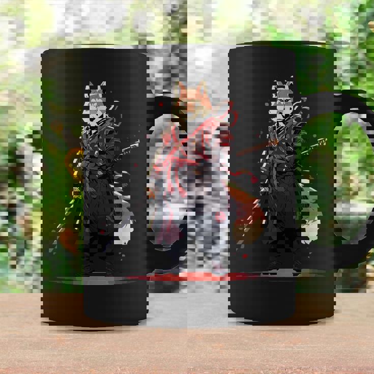 日本の柴犬浮世絵 アニメ 刀 おもしろい 日本の芸術 コーヒーマグ ギフトのアイデア