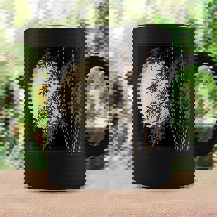 日本の竹と月 長袖tシャツ コーヒーマグ ギフトのアイデア