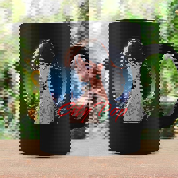 日本アニメ風 シティポップガール コーヒーマグ ギフトのアイデア
